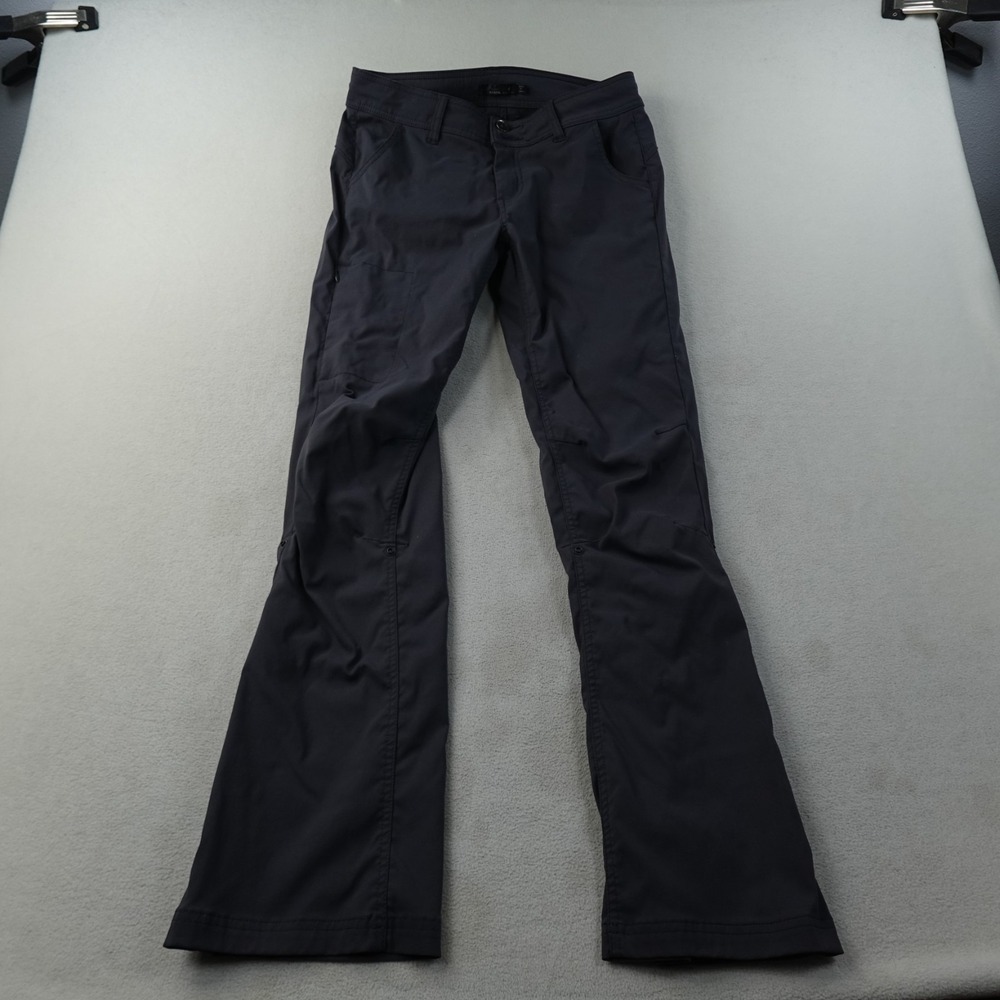 Prana Halle Pants Women's 4 Gray Stretch Hiking Outdoor Pants 28x30.5